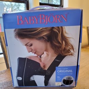 BabyBjorn baby carrier original organic black 0+months
